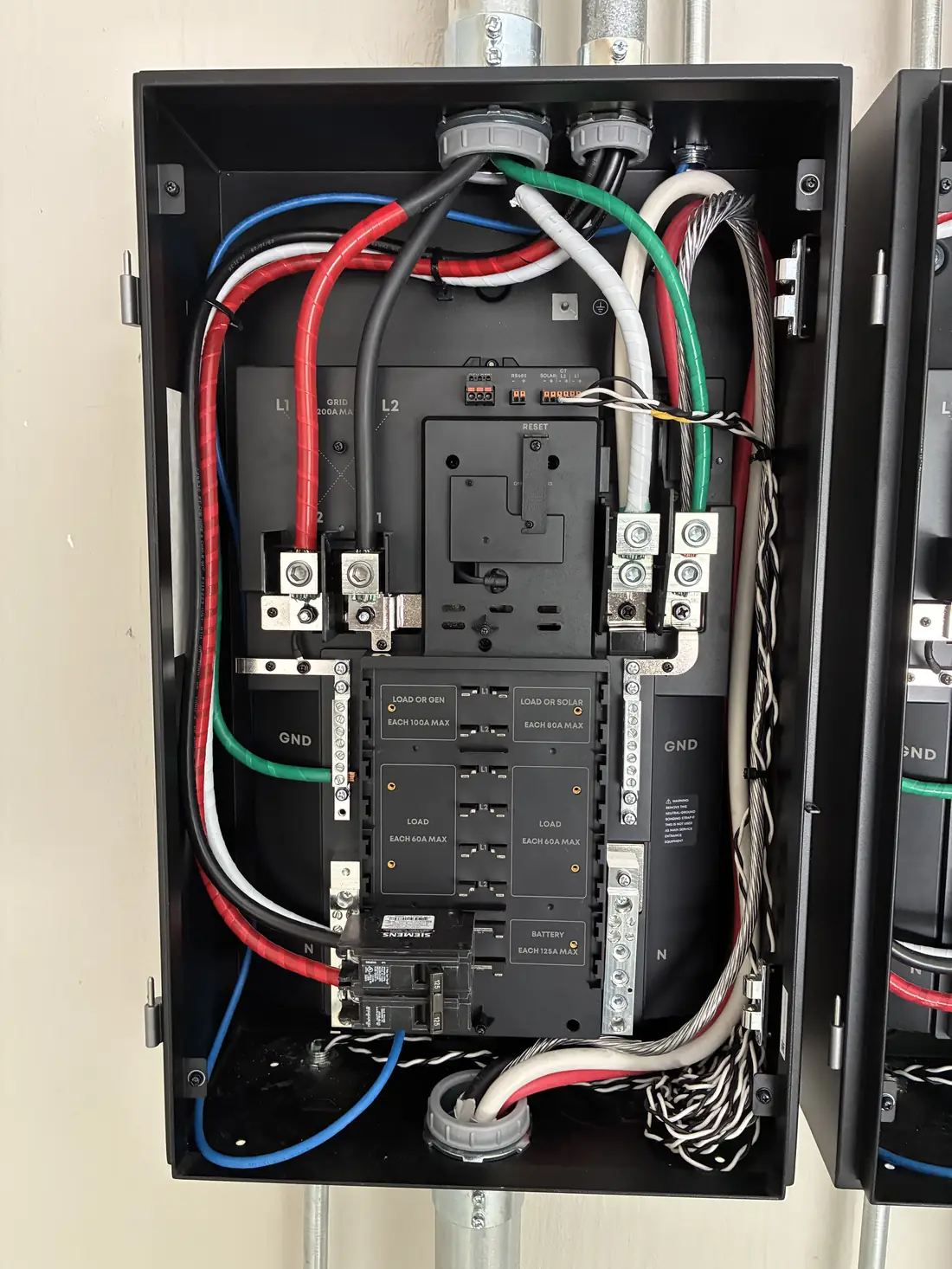 Transfer switch wiring detail, Montgomery OH