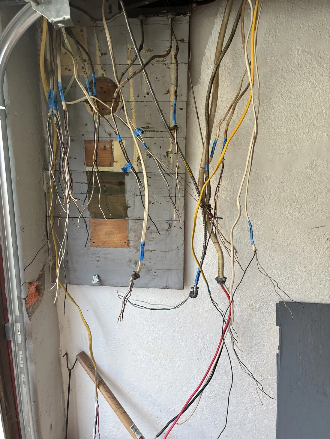 Circuits traced and labeled during panel replacement, Covington KY