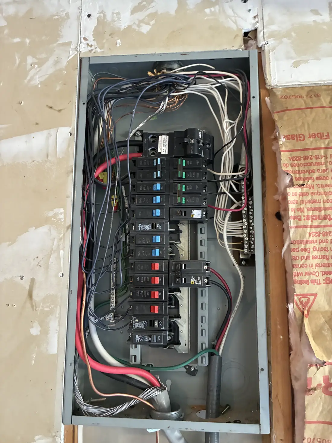 Before: outdated electrical panel, Florence KY