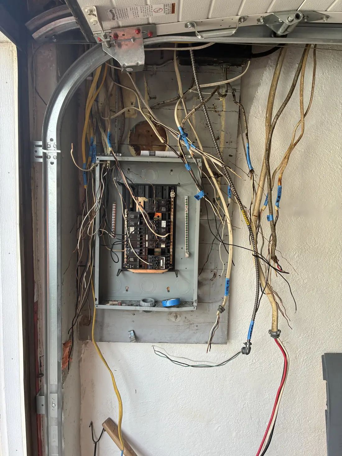 Before: panel replacement in progress, Covington KY