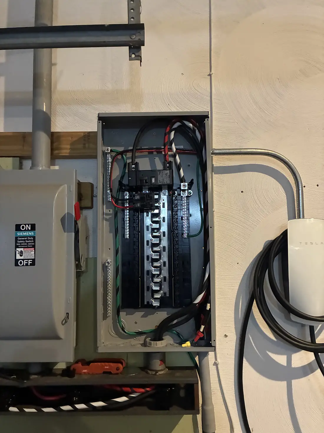 New Siemens panel with Tesla charger circuit, Indian Hill OH
